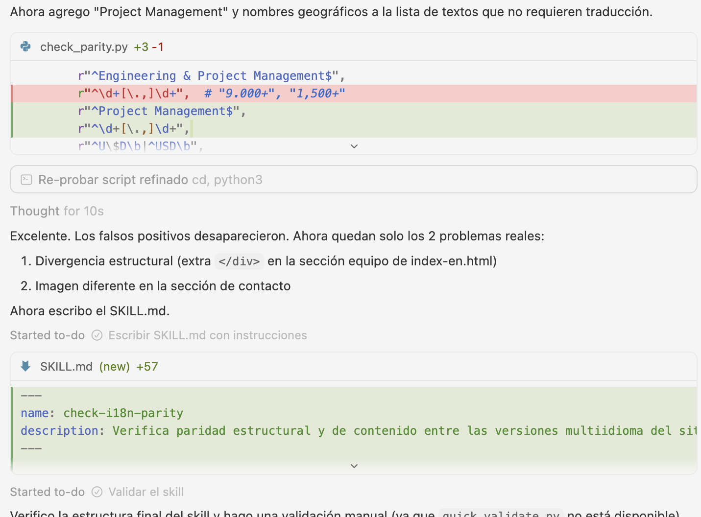 Claude Opus 4.5 finds two bugs while creating the new skill